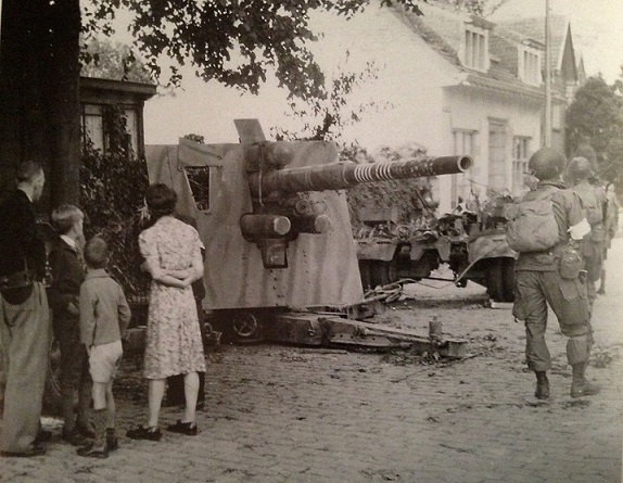 The elimination of this German 88mm gun (there were two) by F Company, 506th PIR at the entry of Eindhoven cleared the way to the city..jpg